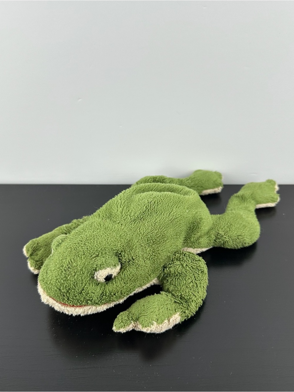 Russ Berrie Rare Yomiko Flavio Frog 9” Green Plush Stuffed Animal Toad